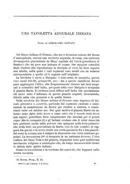 Archivio per l'antropologia e la etnologia