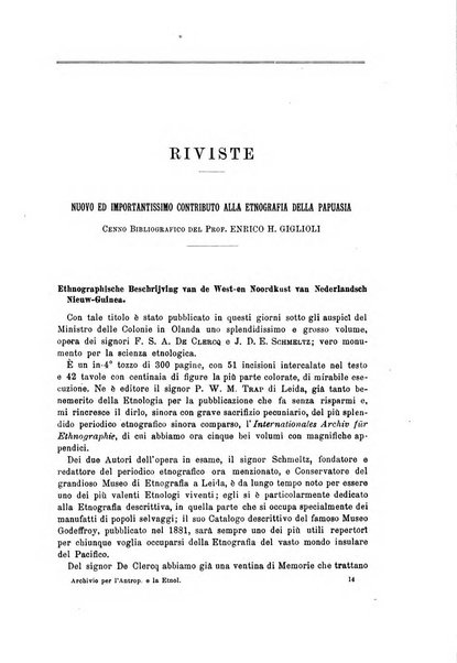 Archivio per l'antropologia e la etnologia