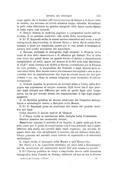 Archivio per l'antropologia e la etnologia