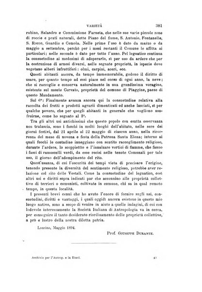 Archivio per l'antropologia e la etnologia