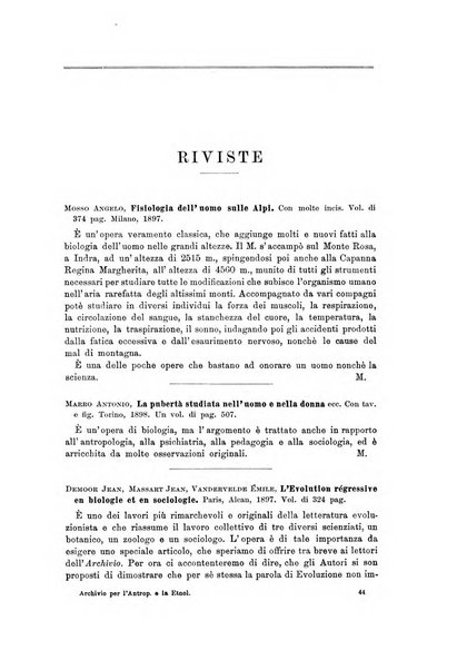 Archivio per l'antropologia e la etnologia