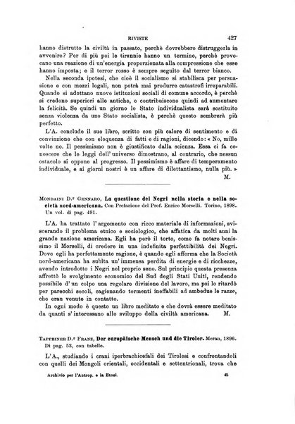 Archivio per l'antropologia e la etnologia