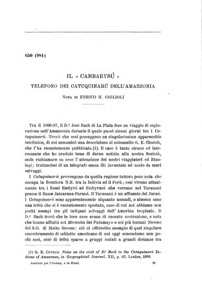 Archivio per l'antropologia e la etnologia