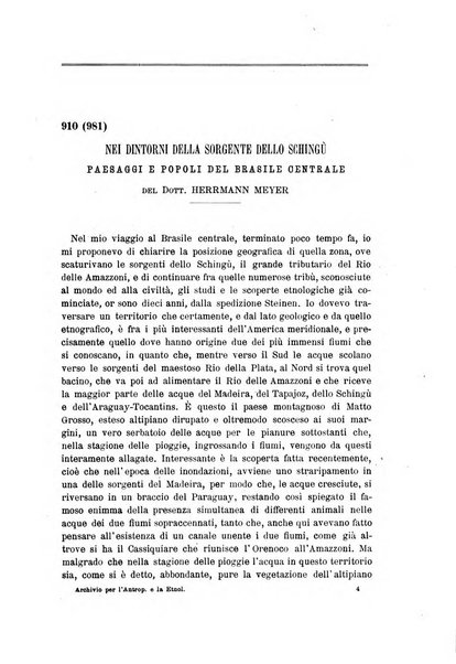 Archivio per l'antropologia e la etnologia