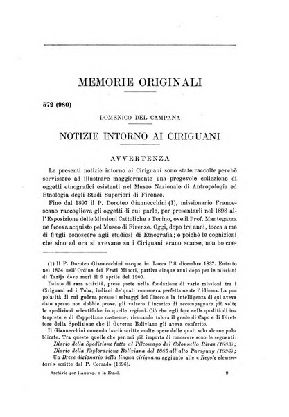 Archivio per l'antropologia e la etnologia