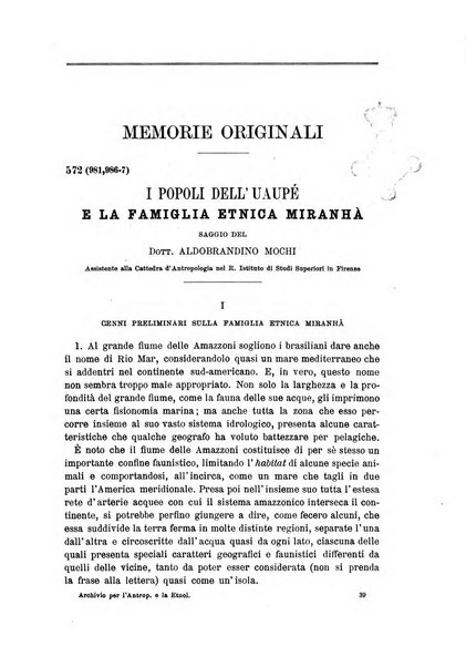 Archivio per l'antropologia e la etnologia