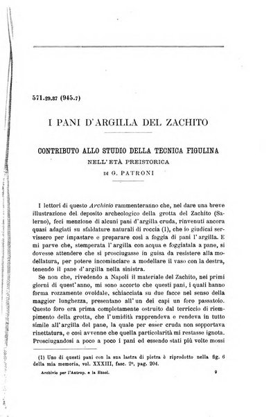 Archivio per l'antropologia e la etnologia