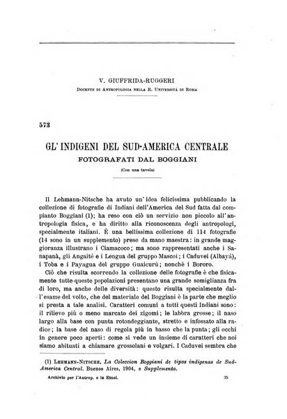 Archivio per l'antropologia e la etnologia