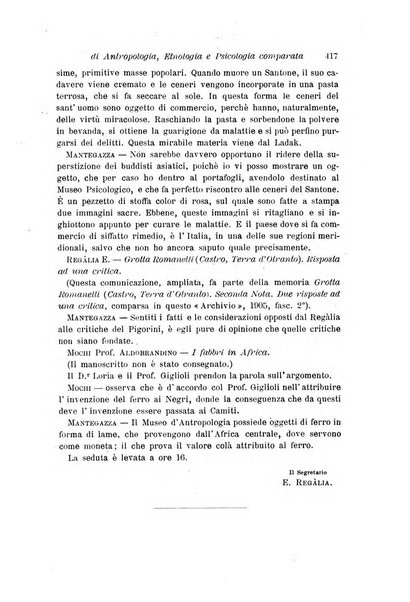 Archivio per l'antropologia e la etnologia