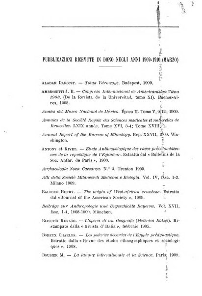 Archivio per l'antropologia e la etnologia