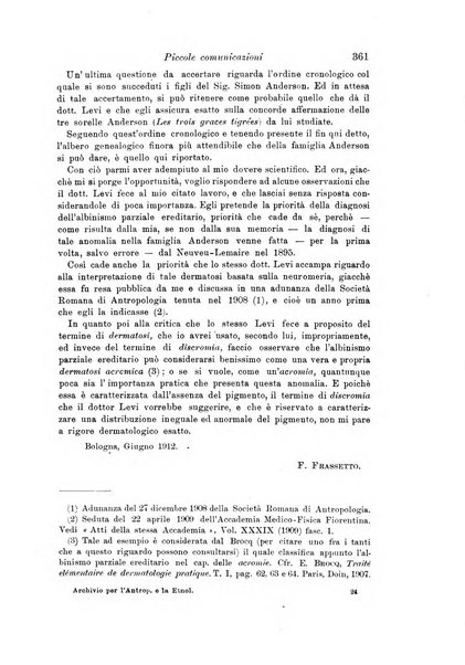 Archivio per l'antropologia e la etnologia