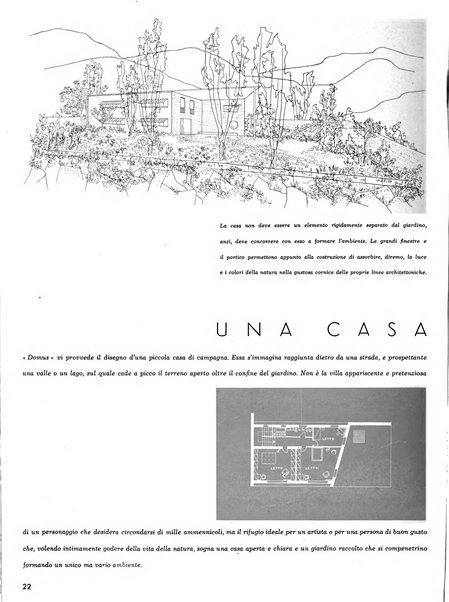 Domus architettura e arredamento dell'abitazione moderna in città e in campagna