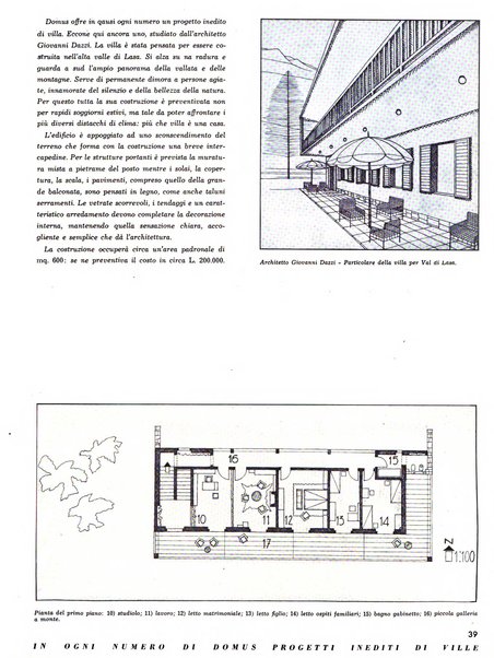 Domus architettura e arredamento dell'abitazione moderna in città e in campagna