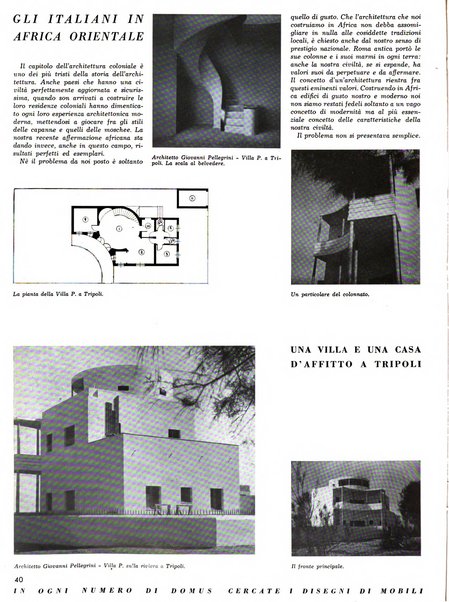 Domus architettura e arredamento dell'abitazione moderna in città e in campagna