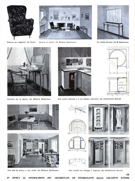 Domus architettura e arredamento dell'abitazione moderna in città e in campagna