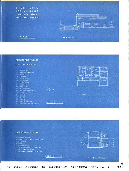 Domus architettura e arredamento dell'abitazione moderna in città e in campagna