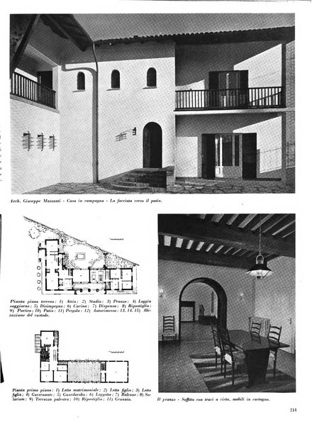 Domus architettura e arredamento dell'abitazione moderna in città e in campagna