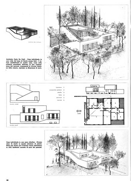 Domus architettura e arredamento dell'abitazione moderna in città e in campagna