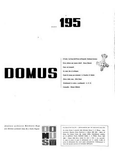 Domus architettura e arredamento dell'abitazione moderna in città e in campagna