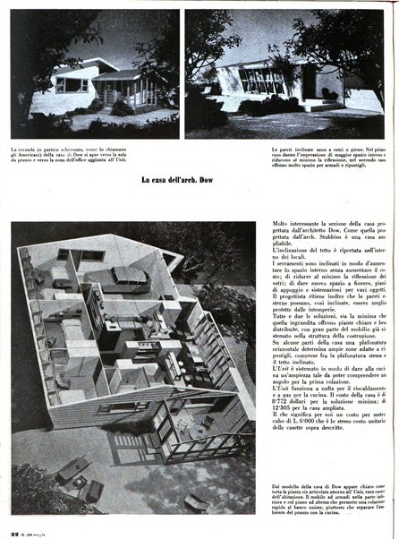 Domus architettura e arredamento dell'abitazione moderna in città e in campagna