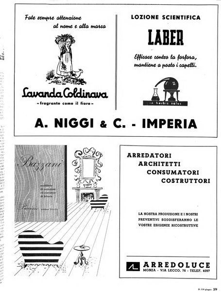 Domus architettura e arredamento dell'abitazione moderna in città e in campagna