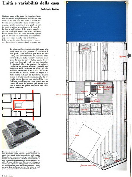 Domus architettura e arredamento dell'abitazione moderna in città e in campagna