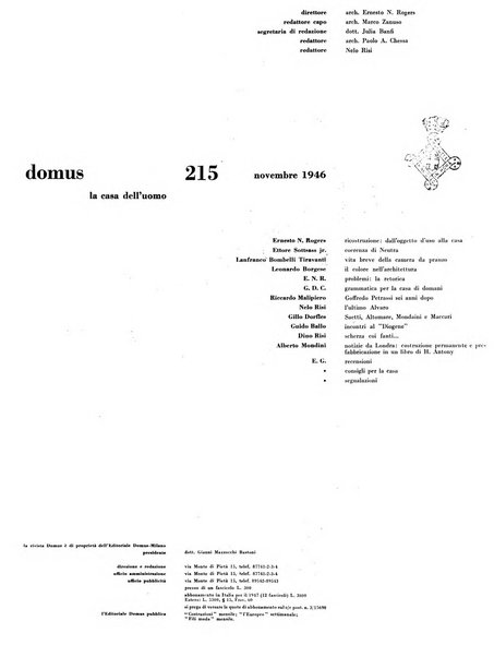 Domus architettura e arredamento dell'abitazione moderna in città e in campagna