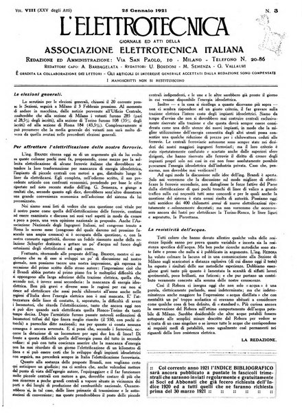 L'elettrotecnica giornale ed atti della Associazione elettrotecnica ed elettronica italiana