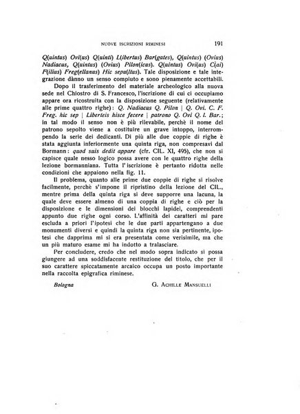 Epigraphica rivista italiana di epigrafia