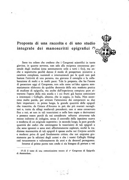 Epigraphica rivista italiana di epigrafia