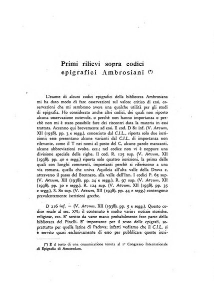 Epigraphica rivista italiana di epigrafia