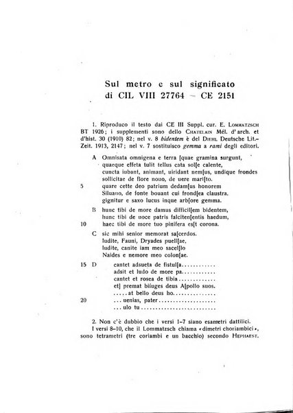 Epigraphica rivista italiana di epigrafia