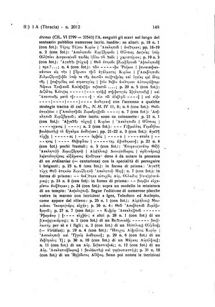 Epigraphica rivista italiana di epigrafia