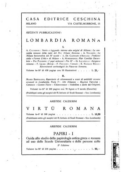 Epigraphica rivista italiana di epigrafia