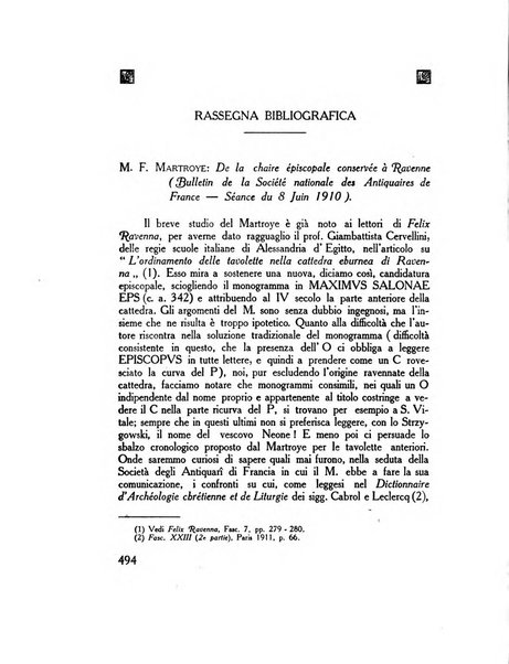 Felix Ravenna [bollettino storico romagnolo edito da un gruppo di studiosi]