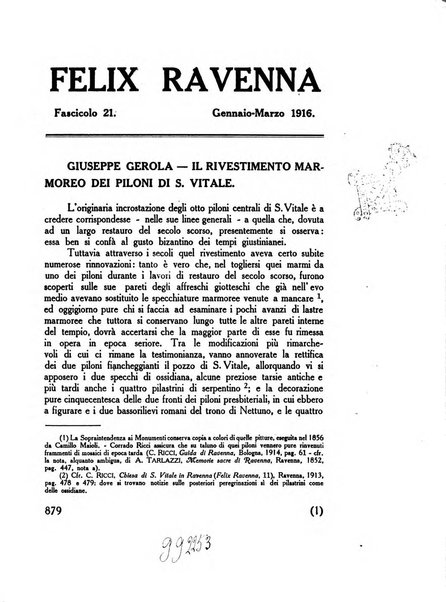 Felix Ravenna [bollettino storico romagnolo edito da un gruppo di studiosi]