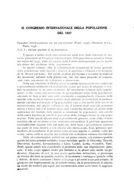Genus organo del Comitato italiano per lo studio dei problemi della popolazione