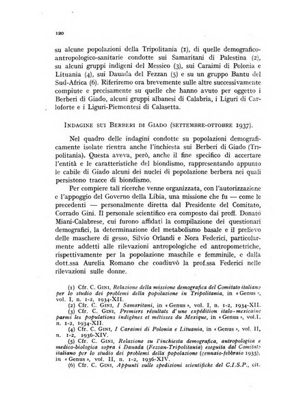 Genus organo del Comitato italiano per lo studio dei problemi della popolazione