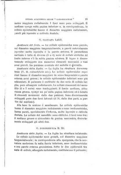 Nuovo giornale botanico italiano memorie della Società botanica italiana