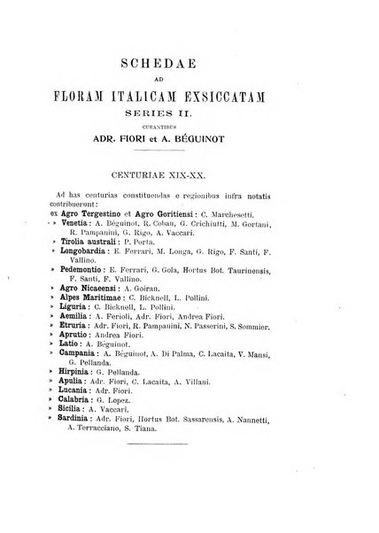 Nuovo giornale botanico italiano memorie della Società botanica italiana