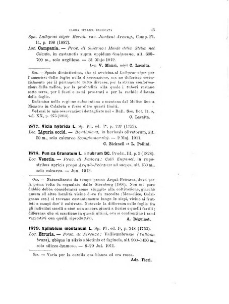Nuovo giornale botanico italiano memorie della Società botanica italiana