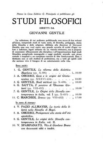 Giornale critico della filosofia italiana