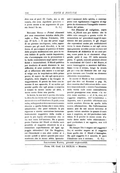 Giornale critico della filosofia italiana