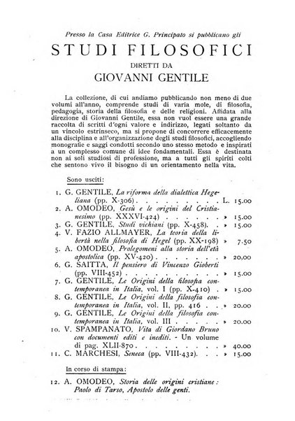 Giornale critico della filosofia italiana