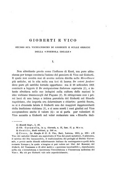 Giornale critico della filosofia italiana