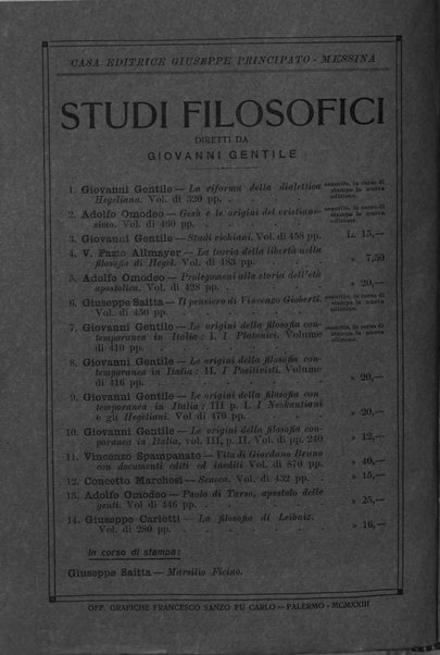 Giornale critico della filosofia italiana