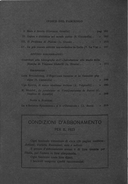 Giornale critico della filosofia italiana