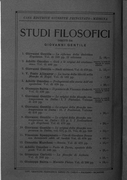 Giornale critico della filosofia italiana