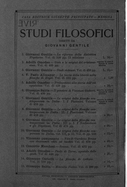 Giornale critico della filosofia italiana