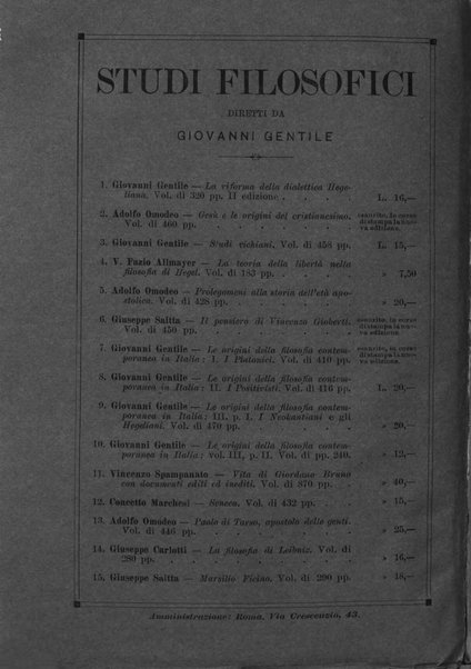 Giornale critico della filosofia italiana